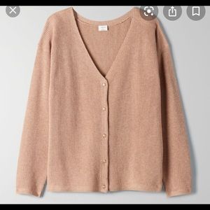 NWT Aritzia Wilfred front to back cardigan sz M